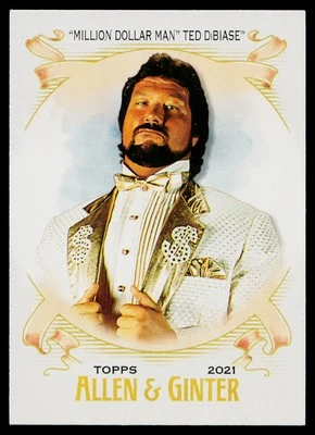 2021 Topps Heritage WWE Ted DiBiase Allen & Ginter #AG-15 WRESTLING - Image 1 of 2