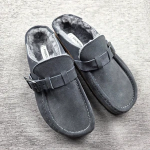 Zuecos mocasines Birkenstock Buckley forrados de piel de oveja talla 6 para mujer gris UE 37 NUEVOS SIN CAJA - Imagen 1 de 7