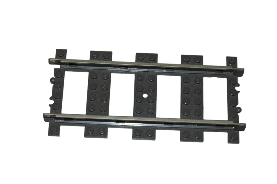 Lego® train rails 9V chemin de fer voie ferrée 4515 rails droits - Photo 1/1