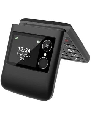 Saiet Joy Flip 4G – Cellulare per anziani con tasti grandi, base di ricarica SoS - Immagine 1 di 4