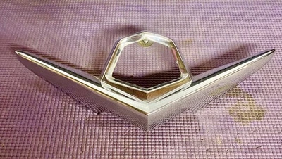 1955 Dodge Coronet Custom Royal Lancer V8 Rear Trunk Medallion Housing Emblem 55 - Image 1 of 4