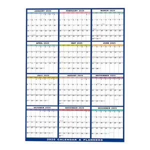 Wall Calendar 2025 Colorful 2025 12 Months Calendar Big Wall 24 x 36 in - Picture 1 of 12