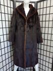 Mint Brown Muskrat Fur Coat Jacket Women Woman Size 6-8 Small-Medium
