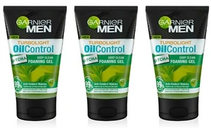 100ml x 3 Garnier Men Oil Control antioxidant Matcha Deep Clean Foaming Gel - Picture 1 of 3