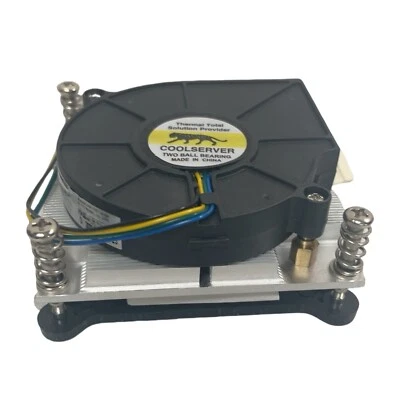 1U Heatsink Cooler for LGA 1155 1150 1156 1200 CPUs, PWM Blower Fan 2000-5000RPM - Image 1 of 4
