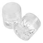 10 Clear Plastic Cosmetic Sample Jars for Makeup & Nails