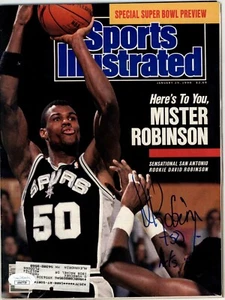 Autenticación JSA ilustrada deportiva por David Robinson #AN47739 - Imagen 1 de 3