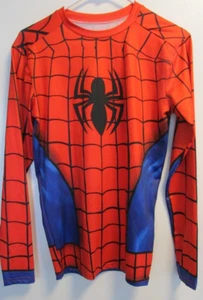 Youth Size L Multicolor Spiderman Jersey Shirt Long Sleeve Unbranded - Picture 1 of 4