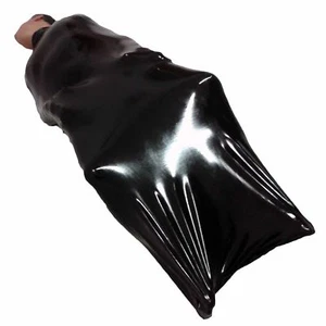 Brand New Latex Rubber Black Big Body Bag Sleep Sauna Sack (one size) - Picture 1 of 4