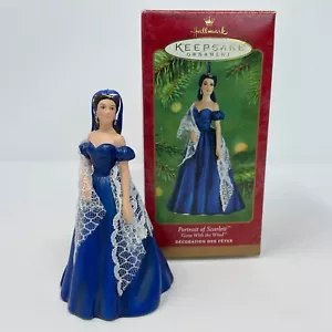 Hallmark 2001 Portrait of Scarlett Gone w/the Wind Porcelain Keepsake Ornament - Picture 1 of 12