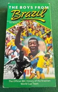 The Boys From Brazil - Official BBC History World Cup Soccer VHS + FREE DVD - Picture 1 of 2