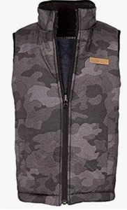 Buffalo Bitton Boy's 2-Piece Reversible Vest Set Black Camo/Dark Blue - Picture 1 of 3