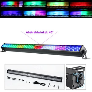 252 LED Strahler Wallwasher Partylicht RGB DMX Sound Mode Bühnenlicht Disco Show - Bild 1 von 11