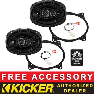 KICKER DSC69304 6"X9" OEM SPEAKER REPLACEMENT KIT FOR TOYOTA COROLLA 2014-2019 - Picture 1 of 6