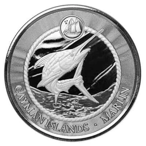 2024 - CAYMAN ISLANDS MARLIN .999 Fine Silver FISH Coin Proof Like - IN STOCK!! - Picture 1 of 4