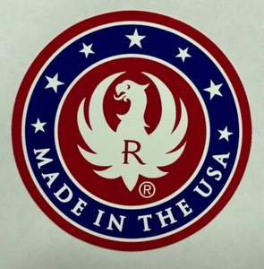 Pegatina RUGER hecha en EE. UU. - Imagen 1 de 1