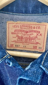 Levi’s LVC Type 3 Jacket 557XX size 36 San Francisco factory made 555 buttons - Picture 1 of 10