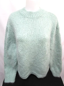 EUC! Zara mintgrüner dicker Oversize Pullover mit Rundhalsausschnitt Damen Gr. M - Bild 1 von 8
