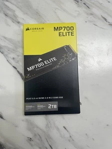Corsair MP700 Elite 2TB PCIe 5.0 x4 NVMe M.2 SSD – Up to 10,000MB/sec M.2 2280 - Afbeelding 1 van 2
