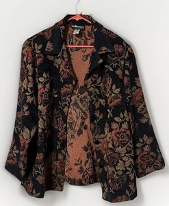 Blazer Sag Harbor floreale taglia 16W - Foto 1 di 6