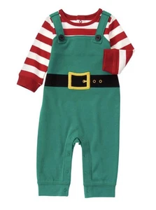 Gymboree Holiday Shop Christmas Elf Romper 3 - 6 months - Picture 1 of 4
