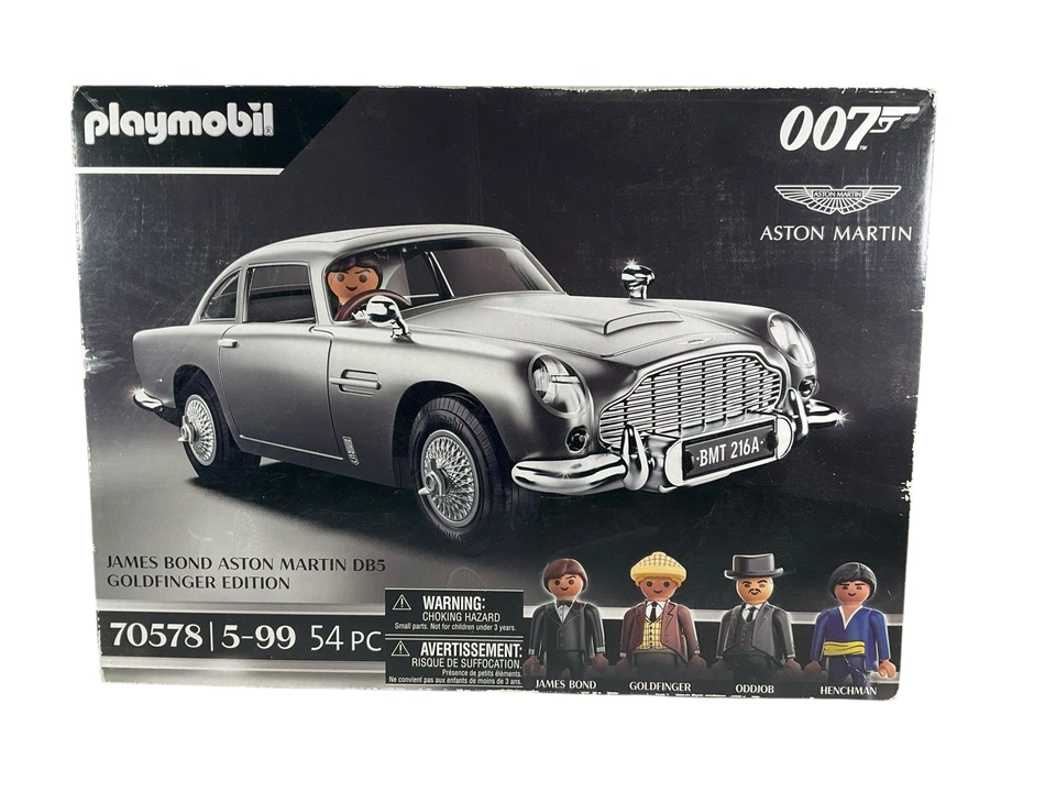 PLAYMOBIL James Bond Aston Martin DB5 Goldfinger 1964 Model Toy (70578)