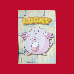 TARJETA POKEMON CHANSEY (SUERTE)--MEIJI JAPONÉS PROMOCIONAL LÁMINA EN RELIEVE - Imagen 1 de 2
