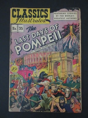 CLASSICS ILLUSTRATED COMIC #35, HRN35 (LAST DAYS OF POMPEII) 1ST EDITION! 1947 - Image 1 of 4