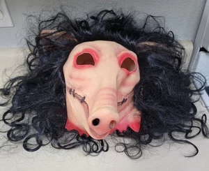 Halloween SÄGESCHWEIN Latex Deluxe Maske - Bild 1 von 5