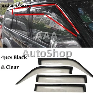 Side Door Window Sun Rain Eyebrow Shield Trim For Toyota Prado LC90 95 1996-2002 - Picture 1 of 3