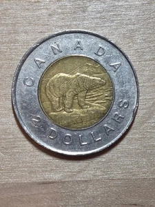 Kanada 2 Dollar Münze, 1996. KM# 270, Bimetall. Queen Elizabeth II. Eisbär - Bild 1 von 4