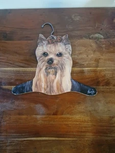 Percha de madera vintage Annie Rhinehart YORKIE - Imagen 1 de 6
