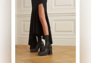 Botines gruesos elásticos Stella McCartney Skyla para mujer negros cierre de cremallera lateral - Imagen 1 de 24