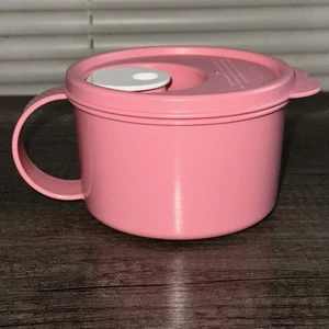 Tupperware Crystalwave Vintage 16oz Microwave Safe Soup Bowl Mug With Vented Lid - Picture 1 of 10