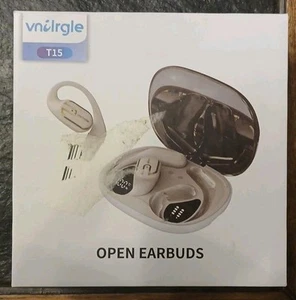 Vnilrgle T15 Wireless Bluetooth, Open Ear- Earbuds W/LED Display - Picture 1 of 4