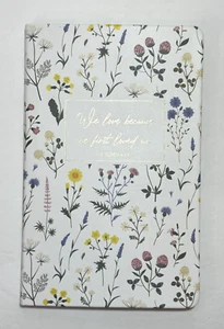 Eccolo We Love Because He First Loved Us Floral Journal Notebook with Bookmark - Picture 1 of 9