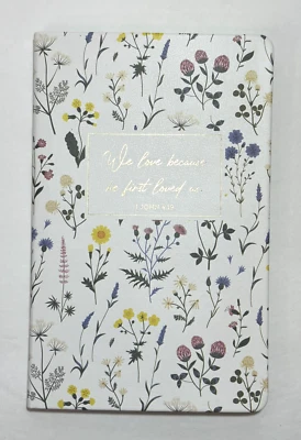 Cuaderno diario floral con marcador Eccolo We Loved Because He First Love Us Foto 1 de 4