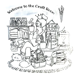 Welcome Craft Room Create Artist Art Kleber Stanzmaschine Weihnachten Clear Stamps - Bild 1 von 1