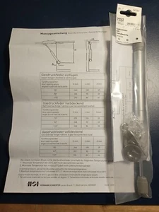 HSI Gasdruckfeder Set Klappenhalter Klappenstütze Küchenklappe Halter 80 N  - Bild 1 von 1
