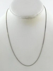 Collana catena in argento sterling 925 18 pollici spessore 1,7 g 0,76 mm - Foto 1 di 10
