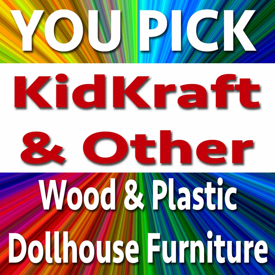 TÚ ELIGES KidKraft y accesorios de muebles de madera para casa de muñecas escala 1:6 Foto 1 de 1