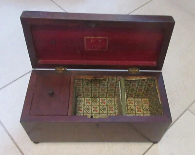 Antique 1841 English Tea Caddy - Image 1 of 4