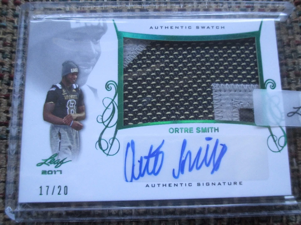 ORTRE SMITH South Carolina 2017 Leaf Army All-American PATCH Autograph #17/20 - Image 1 of 1