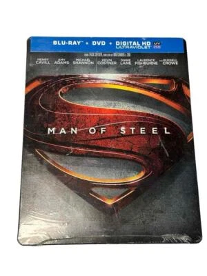 NEW Man Of Steel Superman Steelbook Blu Ray & DVD - Image 1 of 2