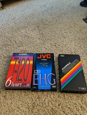 3 Vhs tapes sold as blanks