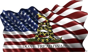 American Flag gadsden don't tread on me cornhole game vinyl graphic decals - Picture 1 of 1