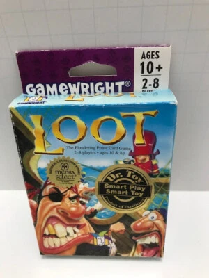 New Loot Plundering Pirate Family Card Game Dr Toy Mensa Select Award Gamewright - Image 1 of 4
