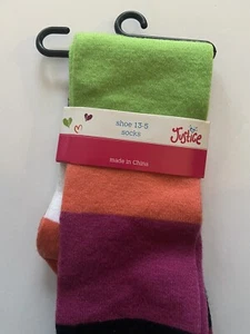 Calze multicolore per ragazze Justice taglia 13-5 nuove con etichette - Foto 1 di 3
