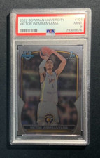 2022 Bowman University Chrome Victor Wembanyama SP Card #101 PSA 9 1st Bowman