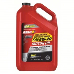 MAG1 OIL HIGH MILEAGE Syn BLEND 5w20 ENG OIL - 5 quart jug pn 66734 - Picture 1 of 1